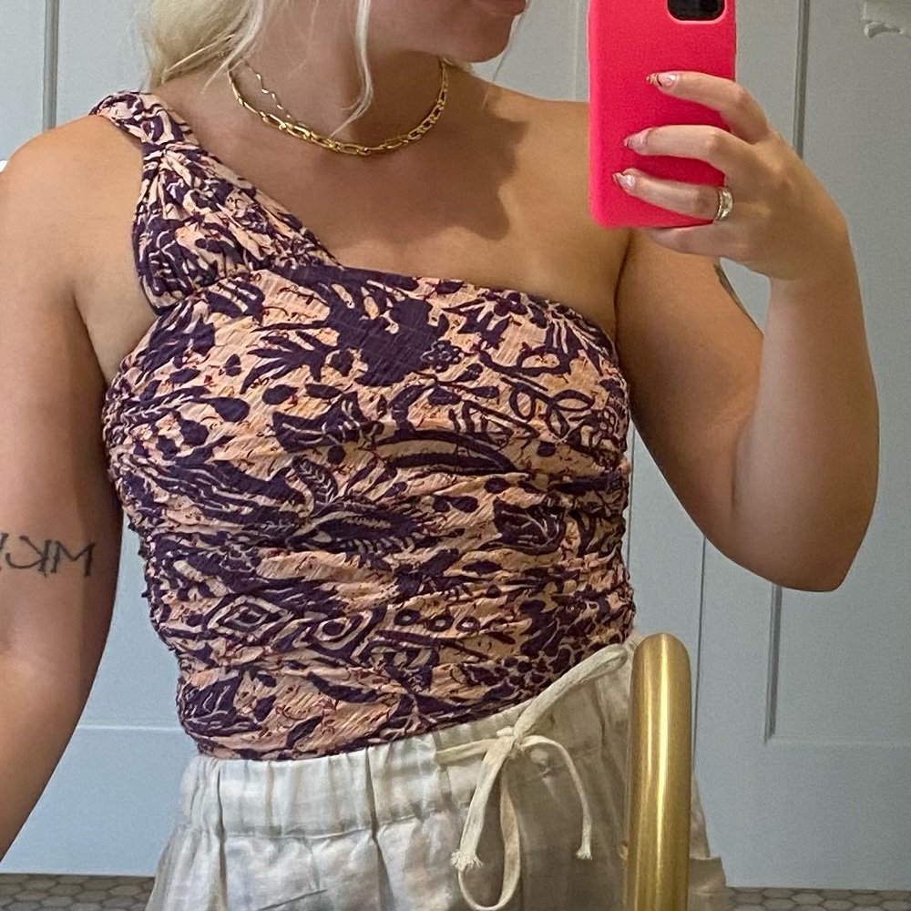 Zara One Shoulder Top